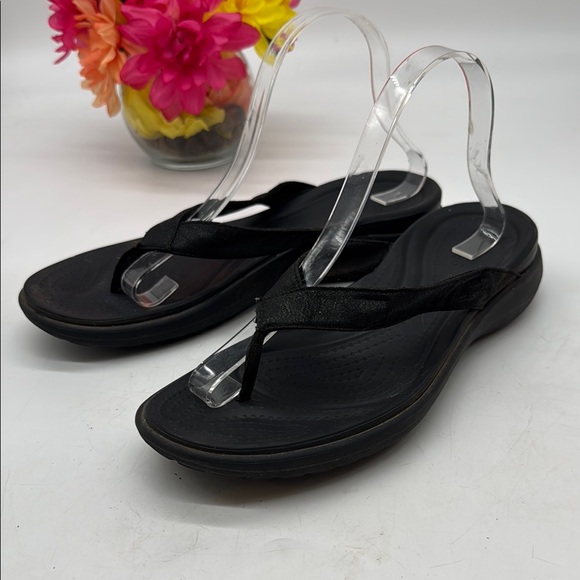 CROCS Shoes - CROCS Women's Black Sandals Size 10 FFT8562F